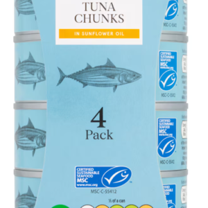 Tuna Chunks in Sunflower oil 4x 145G