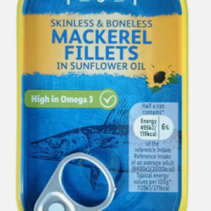 Mackerel in Sunflower Oil 125g Premium